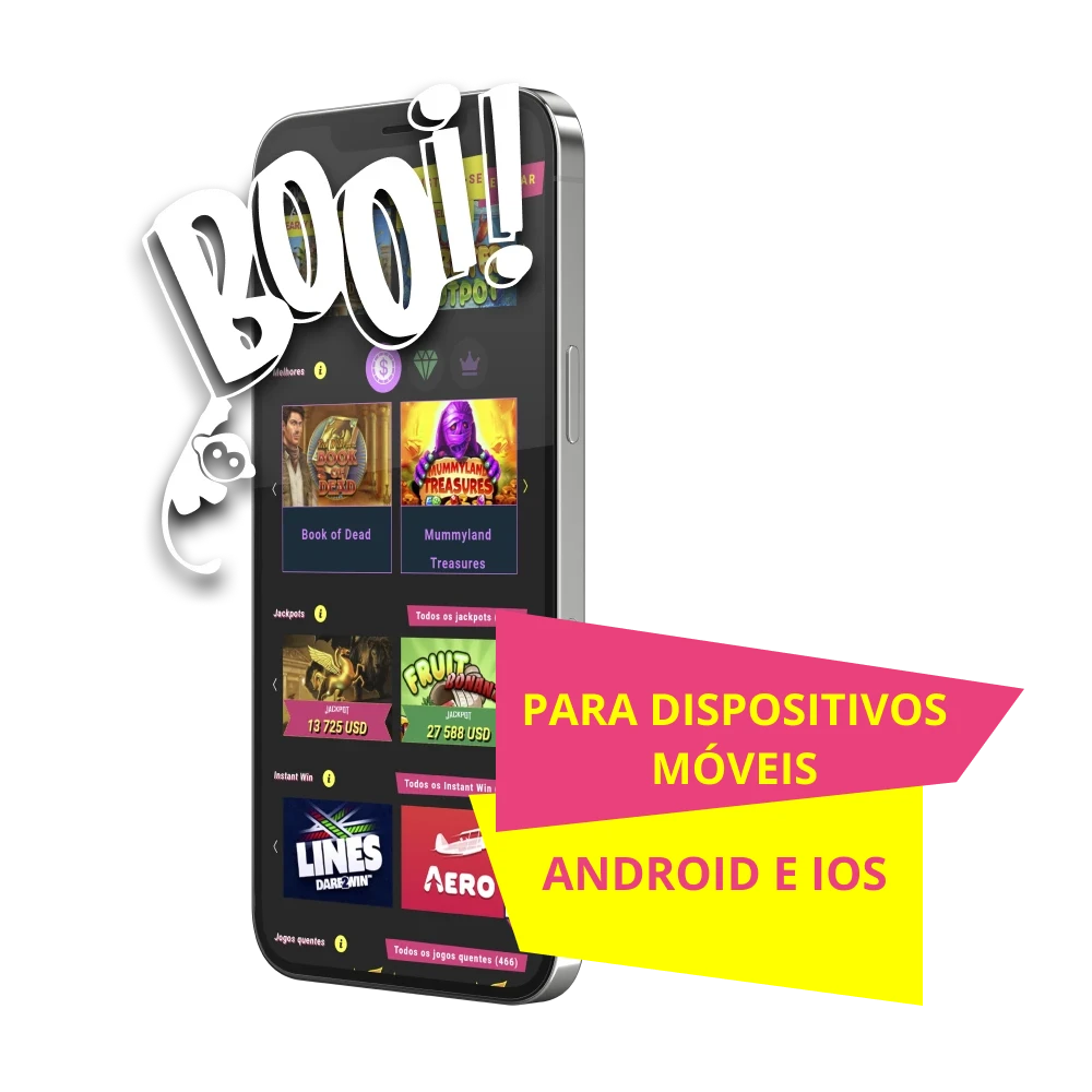 Booi App para dispositivos móveis Android e iOS.