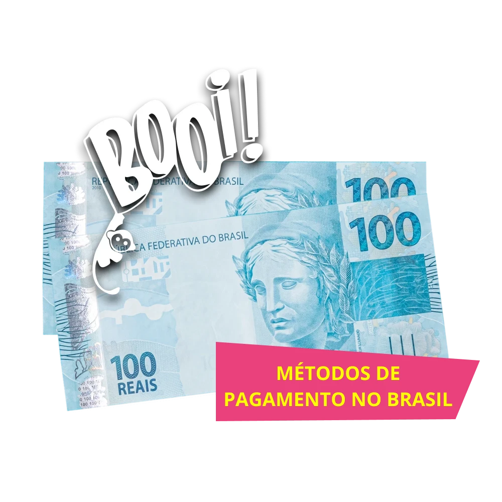 Booi métodos de pagamento no Brasil.