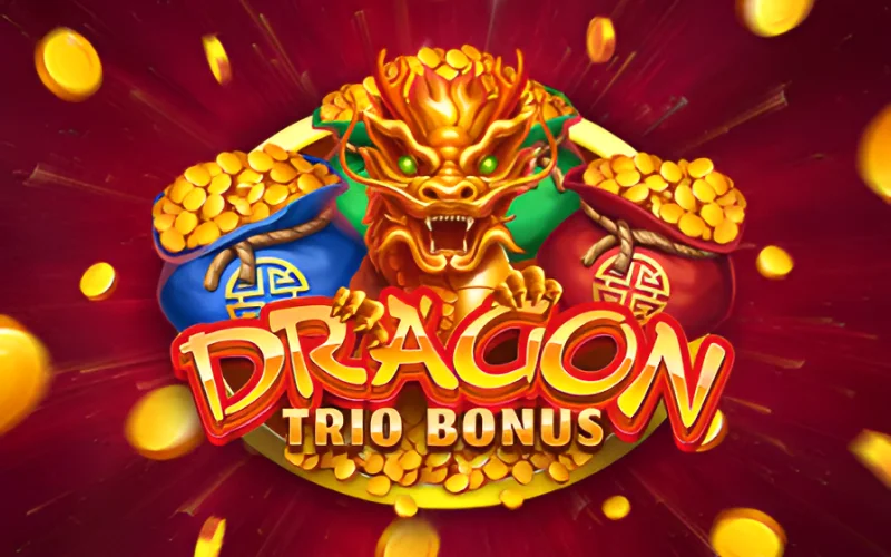 O dragão lhe apresenta o trio de bônus no jogo Dragon Trio Bonus no Booi Cassino.